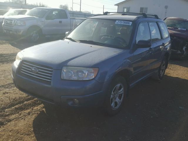 JF1SG63677G728638 - 2007 SUBARU FORESTER 2 BLUE photo 2