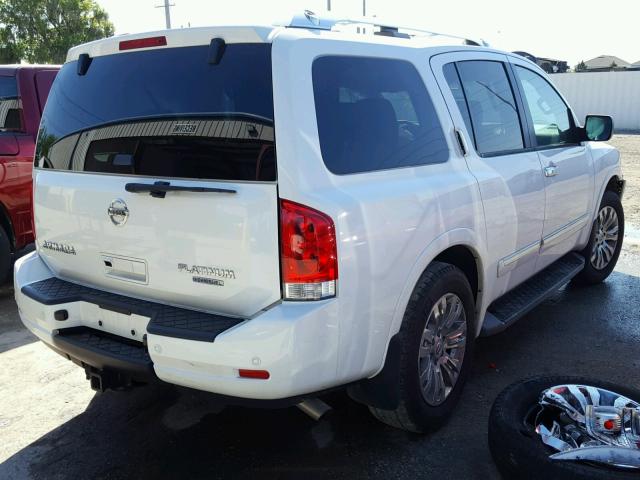 5N1BA0NF5FN616593 - 2015 NISSAN ARMADA PLA WHITE photo 4