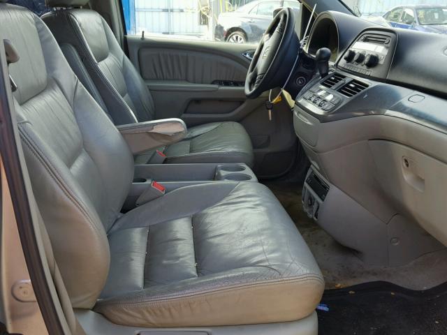 5FNRL38725B035228 - 2005 HONDA ODYSSEY EX BLUE photo 5