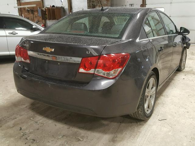 1G1PE5SBXF7145129 - 2015 CHEVROLET CRUZE LT CHARCOAL photo 4