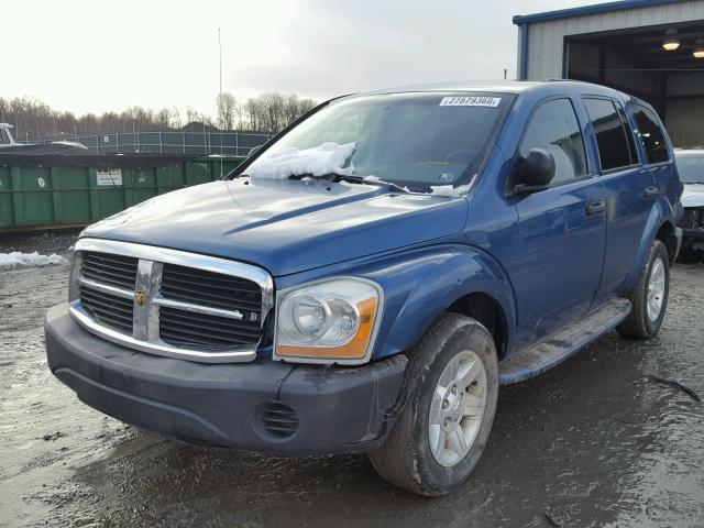 1D4HB38N54F121112 - 2004 DODGE DURANGO ST BLUE photo 2