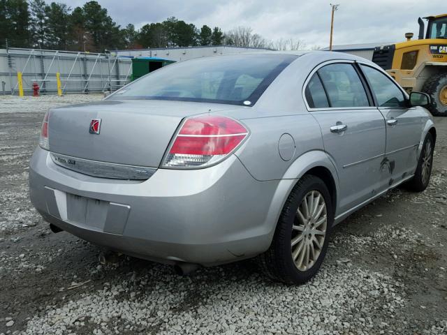 1G8ZV57788F185653 - 2008 SATURN AURA XR SILVER photo 4