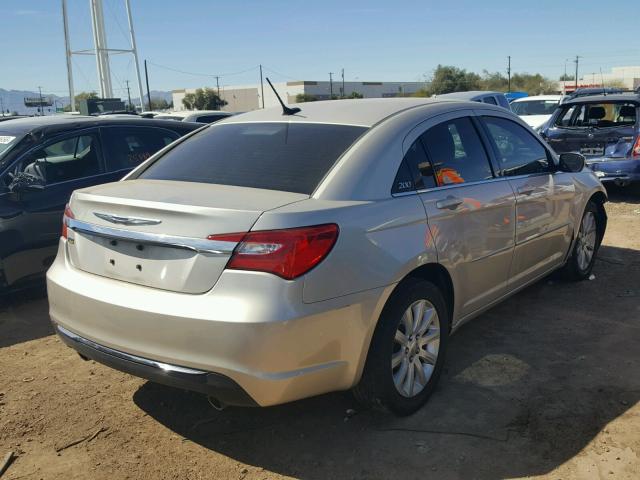 1C3CCBBG0DN696396 - 2013 CHRYSLER 200 TOURIN TAN photo 4