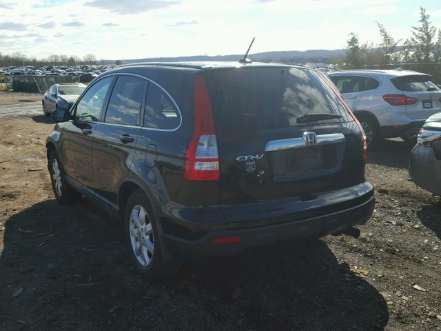 JHLRE48777C059883 - 2007 HONDA CR-V EXL BLACK photo 3