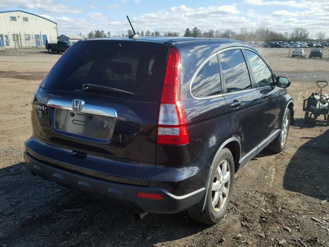 JHLRE48777C059883 - 2007 HONDA CR-V EXL BLACK photo 4