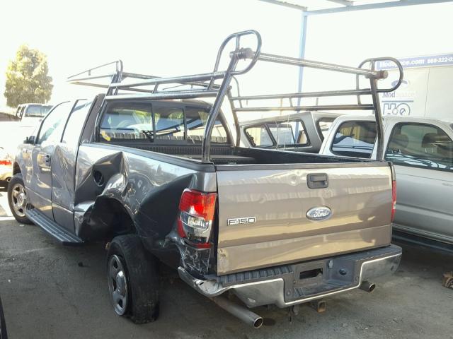 1FTPX12546KD83432 - 2006 FORD F150 BROWN photo 3