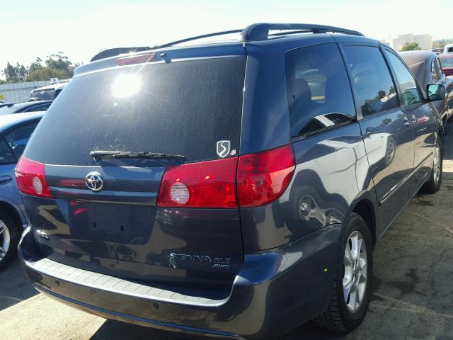 5TDZK22C67S023357 - 2007 TOYOTA SIENNA XLE GRAY photo 4