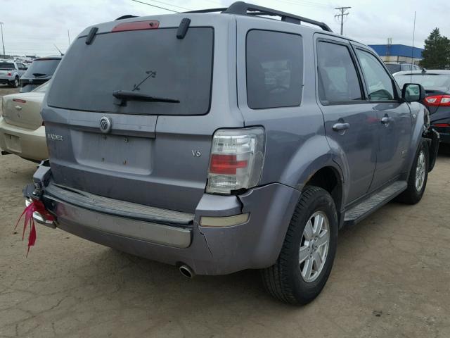 4M2CU81158KJ08969 - 2008 MERCURY MARINER GRAY photo 4