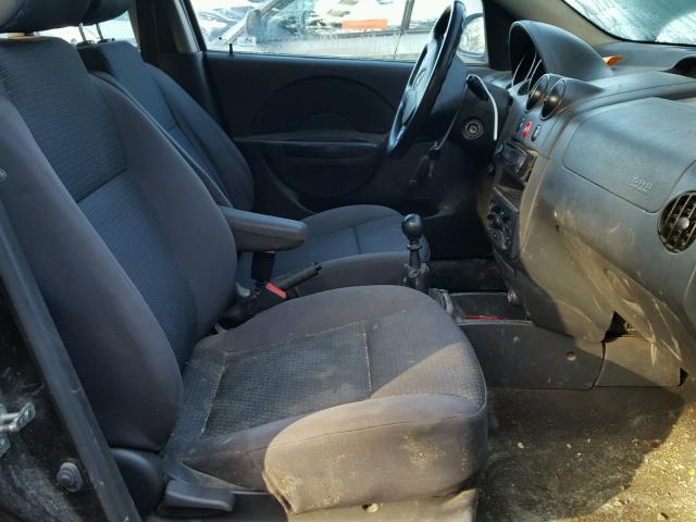 KL1TD66648B209071 - 2008 CHEVROLET AVEO BASE Qara foto 5