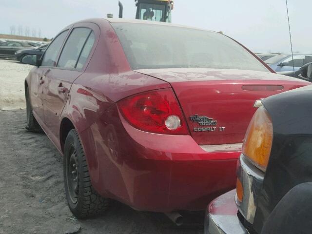 1G1AD5F53A7201448 - 2010 CHEVROLET COBALT 1LT RED photo 3