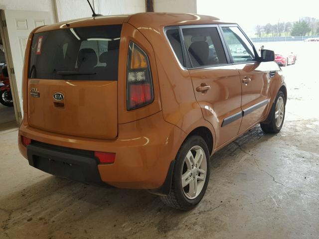 KNDJT2A2XB7248225 - 2011 KIA SOUL ORANGE photo 4