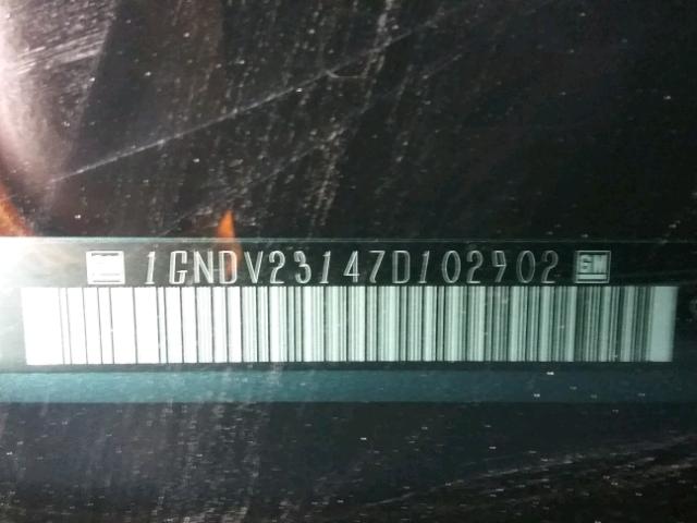 1GNDV23147D102902 - 2007 CHEVROLET UPLANDER L 青色 照片 10