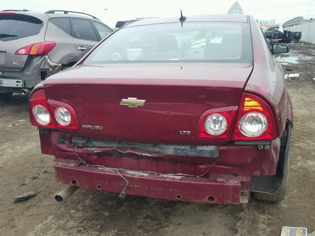 1G1ZK57B98F209339 - 2008 CHEVROLET MALIBU LTZ 红色 照片 9