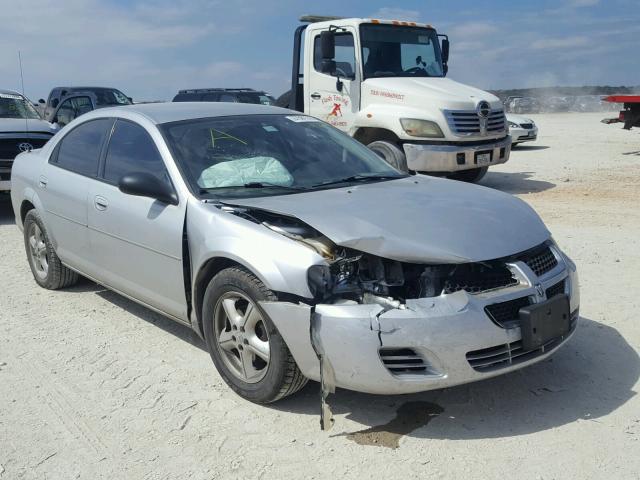 1B3EL46X66N266290 - 2006 DODGE STRATUS SX SILVER photo 1