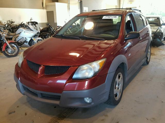 5Y2SL62894Z462449 - 2004 PONTIAC VIBE RED photo 2