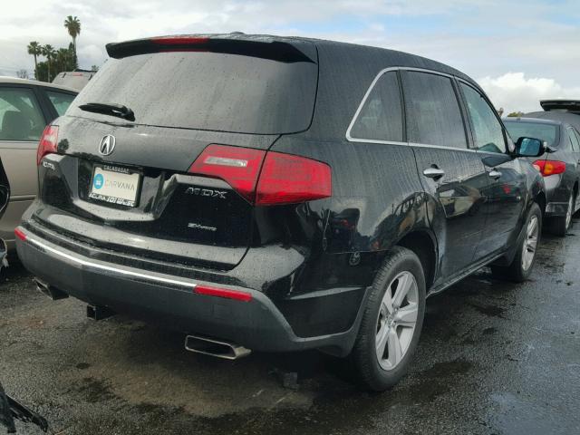 2HNYD2H47AH534582 - 2010 ACURA MDX TECHNO BLACK photo 4