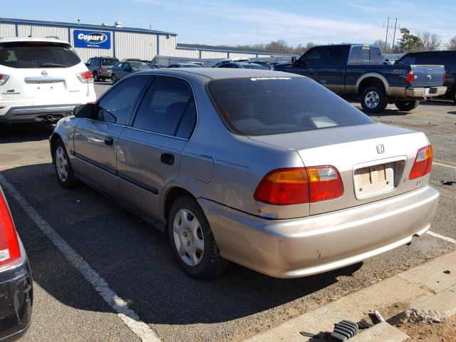 1HGEJ6572YL040670 - 2000 HONDA CIVIC LX SILVER photo 3