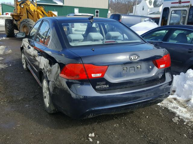 KNAGE228595297519 - 2009 KIA OPTIMA LX BLUE photo 3