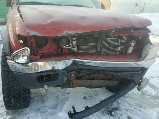 5TEHN72N83Z180080 - 2003 TOYOTA TACOMA DBC BURGUNDY photo 9