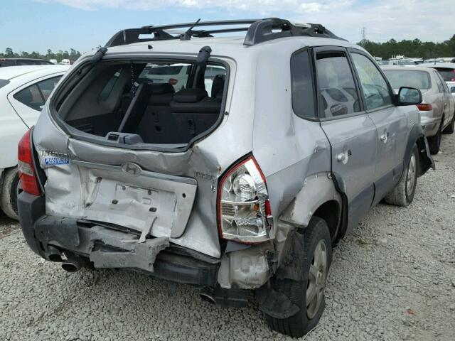 KM8JN12D25U221767 - 2005 HYUNDAI TUCSON GLS GRAY photo 4