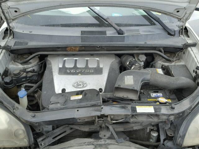 KM8JN12D25U221767 - 2005 HYUNDAI TUCSON GLS GRAY photo 7