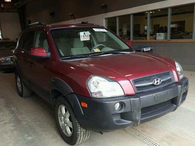 KM8JN72D65U114076 - 2005 HYUNDAI TUCSON GLS BURGUNDY photo 1