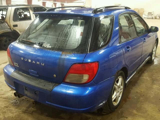 JF1GG29682G834949 - 2002 SUBARU IMPREZA WR BLUE photo 4