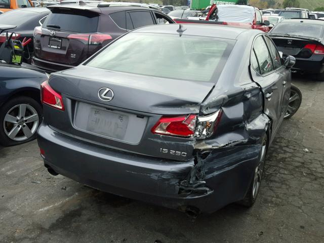 JTHBF5C23C5166617 - 2012 LEXUS IS 250 GRAY photo 4