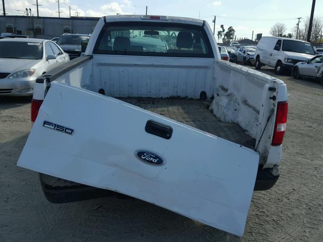 1FTRF12235NB93975 - 2005 FORD F150 WHITE photo 9