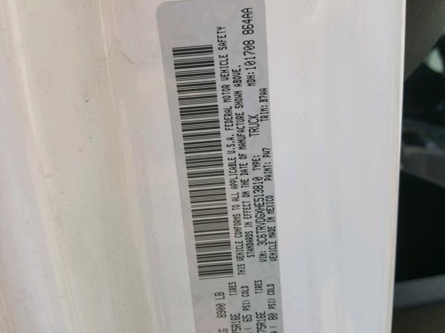 3C6TRVDGXHE513810 - 2017 RAM PROMASTER 白色 照片 10