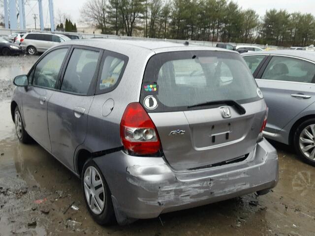 JHMGD38457S030992 - 2007 HONDA FIT GRAY photo 3