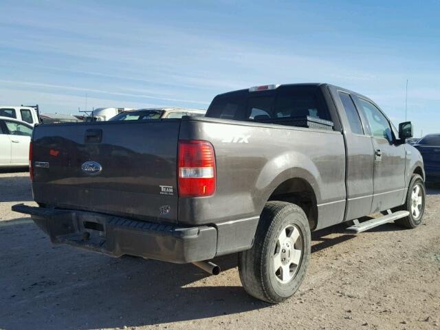 1FTRX12W16KB82976 - 2006 FORD F150 GRAY photo 4