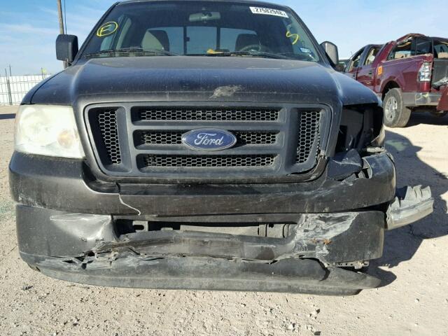 1FTRX12W16KB82976 - 2006 FORD F150 GRAY photo 9