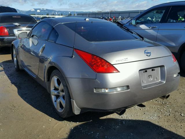 JN1BZ34D88M705021 - 2008 NISSAN 350Z COUPE GRAY photo 3