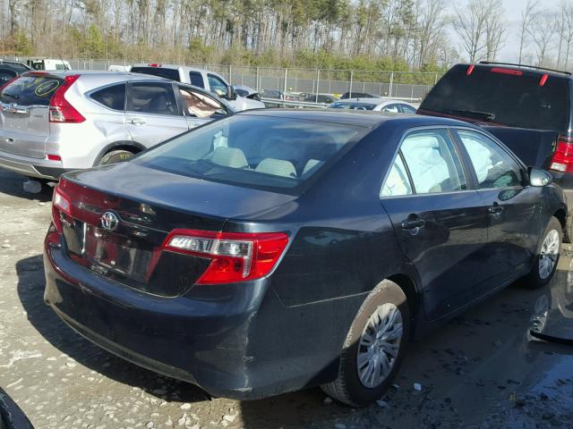 4T1BF1FK5CU612693 - 2012 TOYOTA CAMRY BASE BLUE photo 4