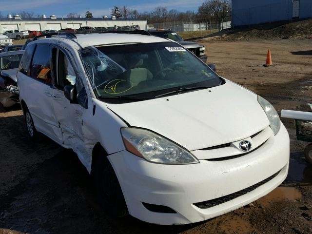 5TDZK23C17S040873 - 2007 TOYOTA SIENNA CE WHITE photo 1