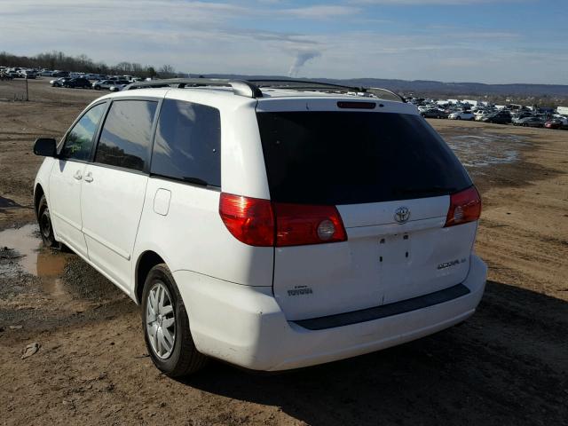 5TDZK23C17S040873 - 2007 TOYOTA SIENNA CE WHITE photo 3