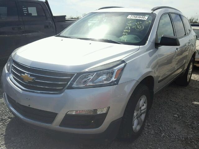 1GNKRFED4FJ112694 - 2015 CHEVROLET TRAVERSE L SILVER photo 2