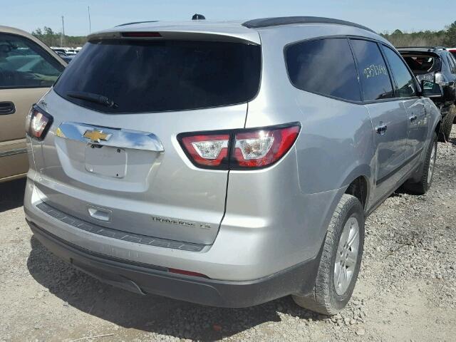 1GNKRFED4FJ112694 - 2015 CHEVROLET TRAVERSE L SILVER photo 4