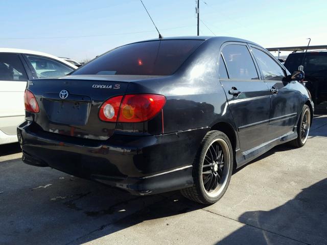 1NXBR32E23Z049525 - 2003 TOYOTA COROLLA CE BLACK photo 4