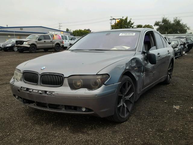 WBAGL63463DP62606 - 2003 BMW 745 I CHARCOAL photo 2