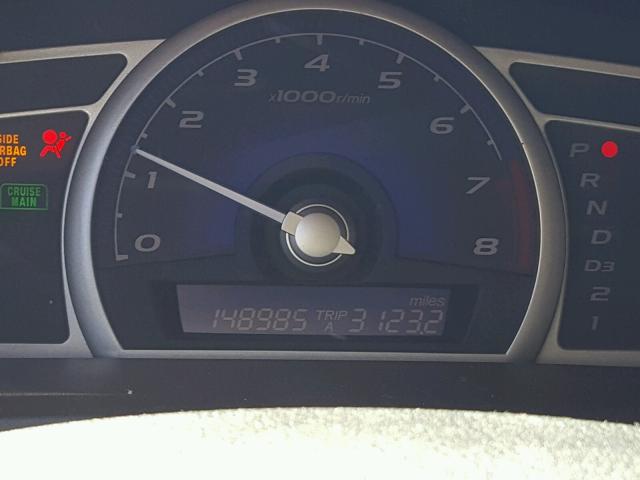 1HGFA16808L092703 - 2008 HONDA CIVIC EX Mavi foto 8