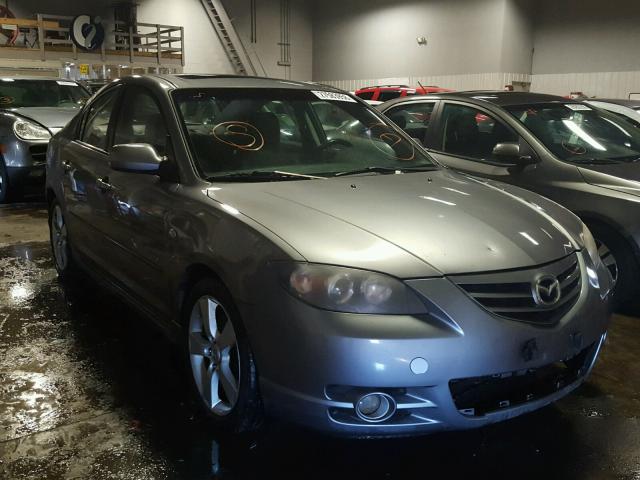 JM1BK323941154881 - 2004 MAZDA 3 S GRAY photo 1