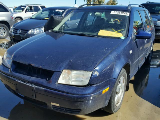 WVWSP61J52W404135 - 2002 VOLKSWAGEN JETTA GLS BLUE photo 2