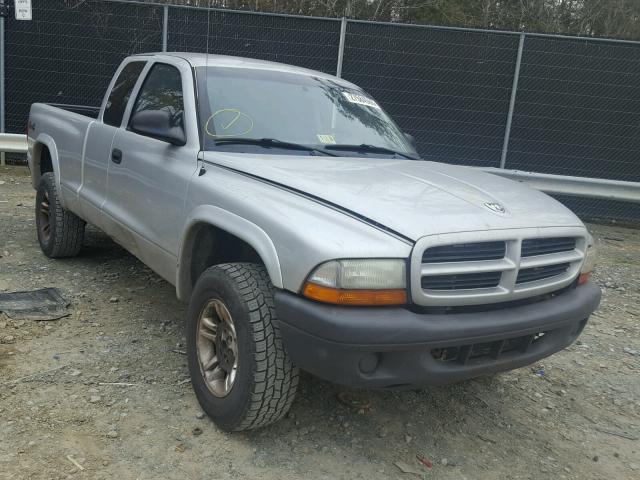 1D7HG12X63S318492 - 2003 DODGE DAKOTA SXT SILVER photo 1