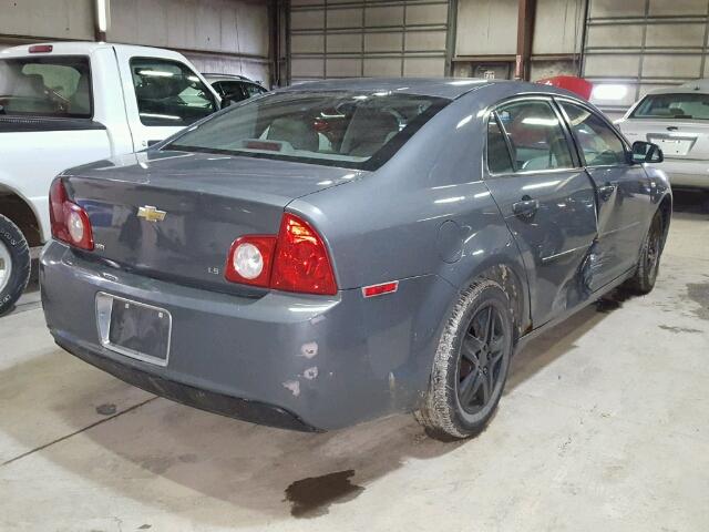 1G1ZG57B38F189185 - 2008 CHEVROLET MALIBU LS GRAY photo 4