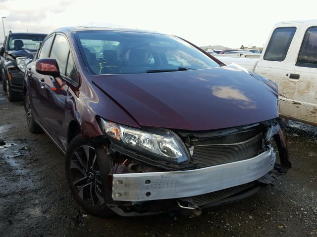 19XFB2F87DE247543 - 2013 HONDA CIVIC EX Tünd qırmızı foto 1