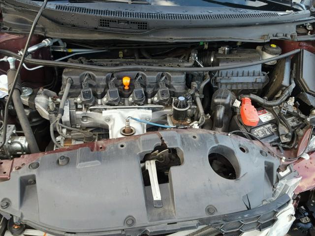 19XFB2F87DE247543 - 2013 HONDA CIVIC EX Tünd qırmızı foto 7