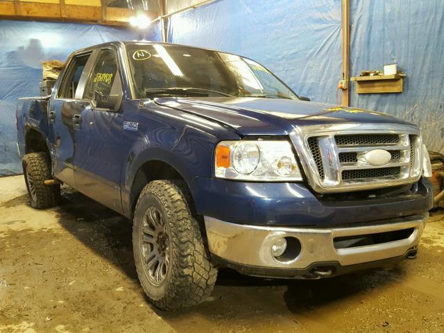 1FTPW14V57FB37497 - 2007 FORD F150 SUPER BLUE photo 1