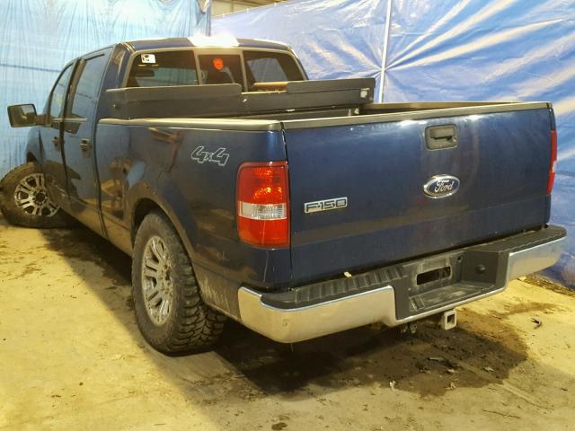 1FTPW14V57FB37497 - 2007 FORD F150 SUPER BLUE photo 3